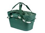 Fahrradkorb BASIL "Hinterradkorb Flair Carry All MIK, grün" Gr. 1, grün, Taschen, 1, Obermaterial: 100% Polyester Pol. recyc.., Fahrradkorb