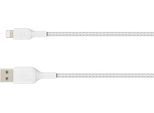 BELKIN Smartphone-Kabel "Lightning Lade/Sync Kabel ummantelt mfi 15cm", weiß, 15cmcm, Kabel, Smartphone-Kabel