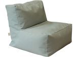 Sitzsack DEHLER "Luise Kids Outdoor", blau (hellblau meliert), Sitzsäcke, Kinder, B/H/T: 60cm x 60cm x 65cm, Polyester, Sitzsack, Made in Germany, B:60cm H:60cm T:65cm