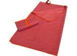 Sporthandtuch DYCKHOFF "Mikrofaser Sporttuch", rot (marsala), B:60cm L:120cm, Microfaser, Obermaterial: 90% Polyester, 10% Polyamid, Handtücher, Sporthandtuch, auch als 2er Set erhätlich