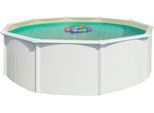 Rundpool KWAD "Green line Evolution", beige (weiß, innen: sand), H:132cm Ø:360cm, Schwimmbecken, Rundpool, 3,6x1,32 weiß Folie in blau, sand oder grau erhältlich