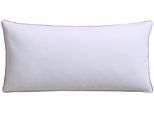 Gänsefederkopfkissen RIBECO "Kalle", weiß, B:40cm L:80cm, Bezug: 100% Baumwolle. Füllung: 90% Gänsefeder, 10% Gänsedaunen, Kopfkissen, Gänsefederkopfkissen, pflegeleicht