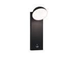 LED Außen-Wandleuchte PAULMANN "Puka IP44 rund 110x125mm 3000K 8,5W 460lm 230V Anthrazit Aluminium", grau (anthrazit), B:11cm H:31,5cm T:12,5cm, Leuchten, LED Außen-Wandleuchte, seewasserresistent