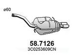 ASSO Endschalldämpfer 587126 für VW