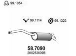 ASSO Endschalldämpfer 58.7090 für VW 2K0253609B