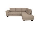 Möbelix , Karamell , Textil , Uni , Füllung: Schaumstoffflocken , Ottomane rechts, L-Form , 239x178 cm , Liegefunktion, Rücken echt, haustierfreundlicher Bezug , Wohnzimmer, Sofas & Couches, Wohnlandschaften, Ecksofas