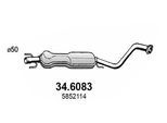 ASSO Mittelschalldämpfer 346083 für Vaughall Opel