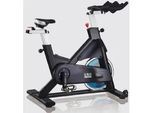 Speedbike U.N.O. FITNESS "IC 500", schwarz, Heimtrainer, ohne Unterlegmatte, SPD-Klick und Käfig Pedal kombiniert, B:610cm H:1.245cm L:135,5cm