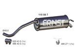 ERNST Endschalldämpfer 115087 für SEAT VAG