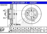 ATE Bremsensatz, Scheibenbremse Bremsensatz-Vorderachse Standard Disc / Ceramic ijzjsgjxb4 Vorderachse belüftet 266mm 22mm für Peugeot