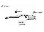 ASSO Endschalldämpfer 407071 für RENAULT