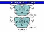 ATE Bremsensatz, Scheibenbremse sg00000dah Hinterachse belüftet 325mm 25mm für BMW MG LAND ROVER
