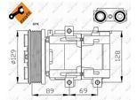 NRF Kompressor, Klimaanlage EASY FIT 32212 12V für FORD JAGUAR 1406034 4749934 1018797