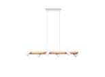 Trio Leuchten , Naturfarben, Weiß , Holz, Metall , Eiche , 115x150x18 cm , Beleuchtung, Innenleuchten, Hängeleuchten, Pendelleuchten