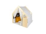 Pinolino , Mehrfarbig, Kieferfarben, Birkefarben , Holz, Textil , Birke, Kiefer , 119x122x94 cm , Spielwaren, Outdoorspielzeug, Spielhäuser, Spielhäuser Holz