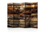 artgeist , Braun, Schwarz , Holz, Textil , Kiefer , massiv , Holzoptik , 225x172x3 cm , Motiv auf Vorder- und Rückseite ,