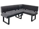 Eckbank Vancouver Grau/Schwarz