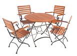 Gartenmöbel-Set Wien 5-tlg. klappbar Holz