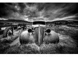 Fototapete PAPERMOON "Photo-Art CARSTEN SCHLIPF, ZU ALT, UM ZU FAHREN", bunt, B:3m L:2,23m, Vlies, Tapeten