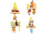 Kinderregal-Set Boarti 4-tlg. Gelb
