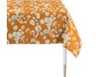 Tischdecke APELT "3400", orange (orange, beige), B:250cm L:150cm, Baumwolle, Polyester, Tischdecken, Tischdecke