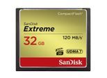 SANDISK Speicherkarte "CF Extreme", gold (goldfarben), 32 GB, Speicherkarten, Speicherkarte