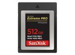 SANDISK Speicherkarte "CF Extreme PRO CFexpress, Typ B", schwarz, 512 GB, Speicherkarten, Speicherkarte