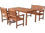 Garten-Essgruppe MERXX "Lima", braun, Sitzmöbel-Sets, Garten-Essgruppe