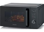 SEVERIN Mikrowelle "MW 7798", schwarz, B:52,3cm H:30cm T:44,9cm, Mikrowellen, mit Grill- & Heißluftfunktion, schwarz, Glasdrehteller, 95 min. Timer, Mikrowelle