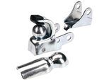 Anhängerkupplung PROPHETE "Fahrrad Anhängerkupplung", silber (silberfarben), Anhängevorrichtungen, B/H/L: 14cm, Aluminium, Anhängerkupplung, L:14cm