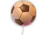 NIERMANN Wandleuchte "Fußball, Kinderlampe, Kinderzimmer", bunt (mehrfarbig), 1, Ø 25cm H: 8cm, 1 Stk., Leuchten, Gehäuse aus bruchfestem Kunststoff, Wandleuchte