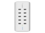 Belkin RockStar 120 W 10x USB-A Ladestation, weiß