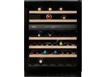 AMICA Weinkühlschrank "WK 341 110-2 S", Energieeffizienz: G, schwarz, B:59,5cm H:82cm T:62cm, Weinkühlschränke, für 45 Standardflaschen á 0,75l, Standkühlschrank, Weinkühlschrank