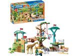 Konstruktions-Spielset PLAYMOBIL "Zoo: Wildnis-Kletterpark (72070), Animals & Friends", bunt, Spielbausteine, Kinder, Kunststoff, Konstruktions-Spielset, Made in Europe