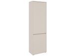 Xora Garderobenschrank Liv, Kaschmir, Holzwerkstoff, 2 Fächer, 60x195x33.8 cm, Garderobe, Garderobenschränke, Garderobenschränke