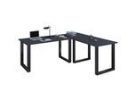 VCM VCM Holz Schreibtisch Eckschreibtisch schlicht 190x190 L Form links oder rechts Arbeitstisch Platte 80 cm tief Computertisch Büromöbel - Lona U