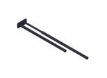Giese Handtuchhalter 90117-14 doppelt, Länge 495 - 680 mm, schwarz matt