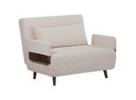 P & B Schlafsessel, Creme, Holz, Kiefer, 107x82x91 cm, Liegefunktion, Wohnzimmer, Sessel, Schlafsessel
