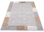 Teppich OCI DIE TEPPICHMARKE "Sofi Star", grau, B:160cm H:12mm L:230cm, Kunstfaser, Teppiche, Teppich, Frisé Teppich, Kurzflor, mit Bordüre, Wohnzimmer