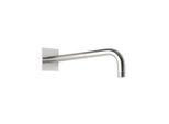 Herzbach Living Spa iX square Wandarm 17.960350.2.09 350 mm, für Regenbrause, Rosette 70x70mm, Edelstahl gebürstet