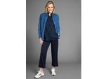 Culotte LAURA SCOTT, Damen, Gr. 38, N-Gr, blau (navy), Milano Rib, Obermaterial: 76% Polyester, 20% Viskose, 4% Elasthan, unifarben, 7/8-Länge, Hosen Culotte, aus weicher Milano-Qualität, Topseller