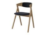 Stuhl HAMMEL FURNITURE "City by Hammel", weiß gölt, weiß gölt, dunkelgrau, B:57cm H:76cm T:50cm, Massivholz, Stoff, Stühle, Stuhl, Massivholz, gepolsterte Sitz- & Rückenlehne, versch. Farbvarianten