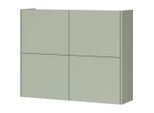 Livetastic , Grün, Eichefarben , Holzwerkstoff , 3 Fächer , 97x79x27 cm , Made in Germany , hängend ,