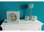 Wanduhr "- Hellblau-", blau (hellblau), B:23cm T:10cm, MYFLAIR MÖBEL & ACCESSOIRES, Wanduhren, Wanduhr, hellblau, Standuhr, eckig, Shabby Optik, ideal im Wohnzimmer