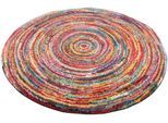 Hochflor-Teppich OCI DIE TEPPICHMARKE "Sixteen Round", bunt (multi), H:25mm Ø:200cm, Kunstfaser, Teppiche, Langflor, Shaggy, modernes Design, Wohnzimmer, Kinderzimmer