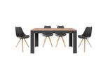 Mid.you , Schwarz, Eiche Artisan , Metall, Kunststoff, Holzwerkstoff , rechteckig , Typenauswahl ,