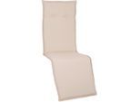 Gardenson , Beige , Textil , Uni , Füllung: Schaumstoff, Fleece,Schaumstoff, Fleece , rechteckig , 46x8x170 cm , formstabil, für den Außenbereich geeignet, UV-beständig, mittels Bändern zu befestigen, mittels Gurtband zu befestigen , Gartenmöbel, Gartenmöbelzubehör, Gartenpolster & Auflagen, Sesselauflagen