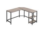 Möbelix , Schwarz, Eiche grau , Metall , Vintage , 138x76x138 cm , Büromöbel, Schreibtische, Eckschreibtische