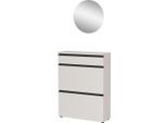 Mid.you , Beige , Glas, Holzwerkstoff , 80x200x29 cm , Made in Germany ,