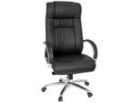 Mid.you , Schwarz , Metall , 60x131x49 cm , Wippfunktion, Sitzfläche 360° drehbar, ergonomische Rückenlehne , Büromöbel, Bürostühle, Chefsessel